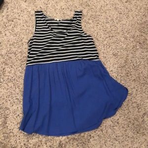 Split tunic tank top